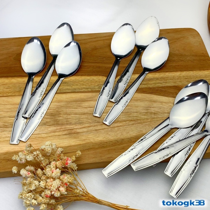 Sendok Kopi Kecil Stainless 1 Lusin