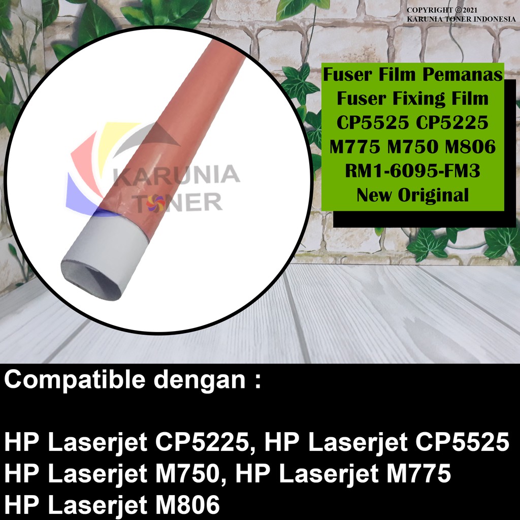 Fuser Film HP Laserjet CP5525 CP5225 M806 M750 M775 M806 RM1-6095-FM3