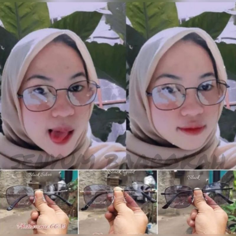 kaca mata minus photocromic | kacamata photocromic minus wanita antiradiasi