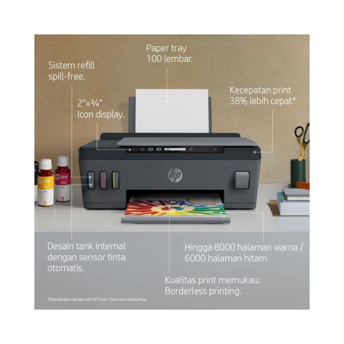 Printer Hp All in One Smart Tank 515 (Print, Scan, Copy,Wireless) Resmi