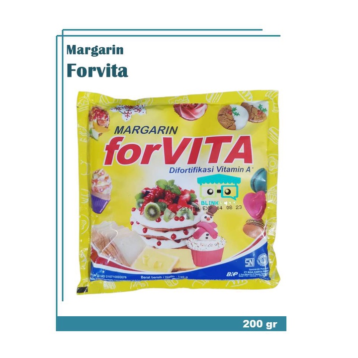 Margarin forVita Mentega Butter 200 gr Butter Masak Kue