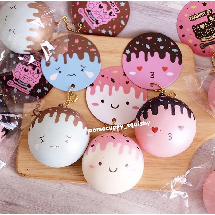 SQUISHY LICENSED KARAKTER medium bubu melted bun by momocuppy_squishy