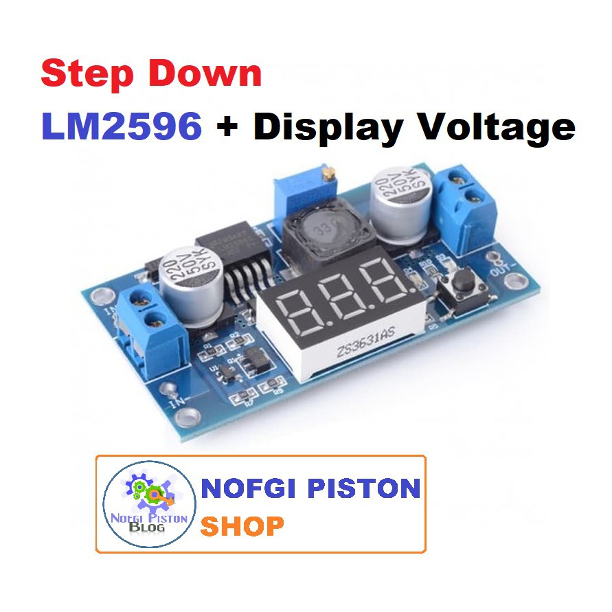 Step Down 3A LM2596 With Display Voltmeter, Buck Coverter LM 2596