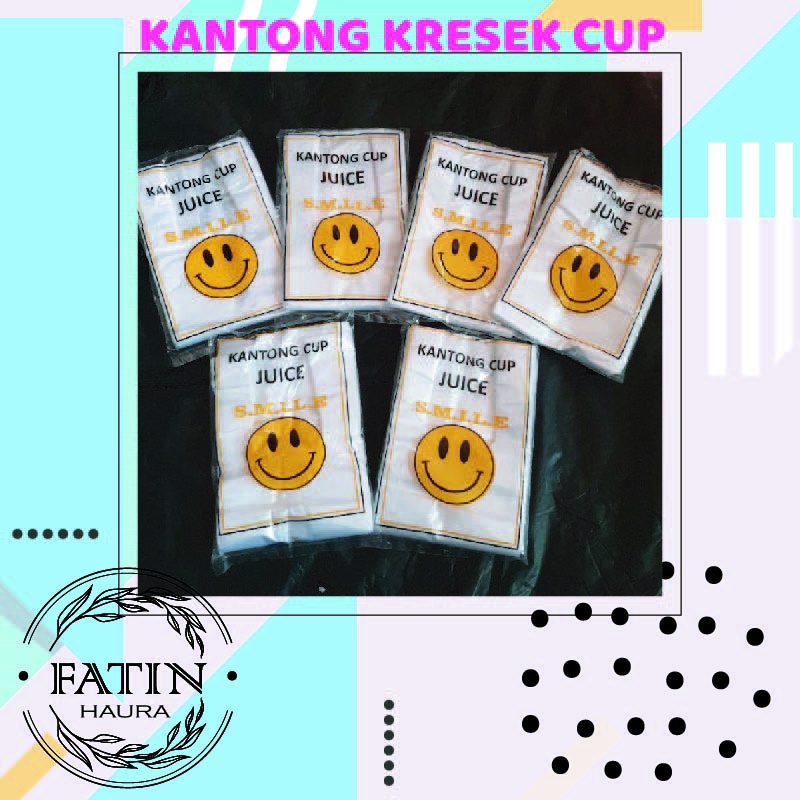 ☘️FATIN☘️ KANTONG PLASTIK 1 CUP 2 CUP BENING TAKEAWAY/ KRESEK MINUMAN BOBA/ CUP JUICE  / KANTONG JUICE