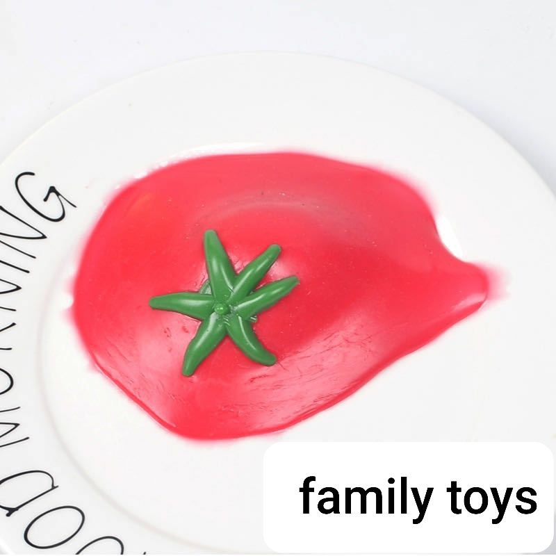 family games Mainan tomat banting lempar pencet squishy tomato anti stress ball toys