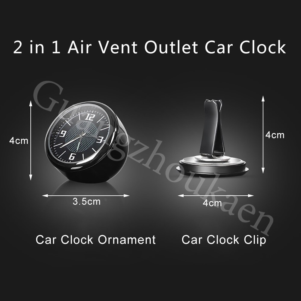 Audi Jam Mobil Mini Quartz Clock Aksesoris Interior Bercahaya Cocok untuk A3 8l A1 Q5 TT mk2 A5 A4 B7 B8 B5 A6 C7 C6 Q7 Q3 RS3