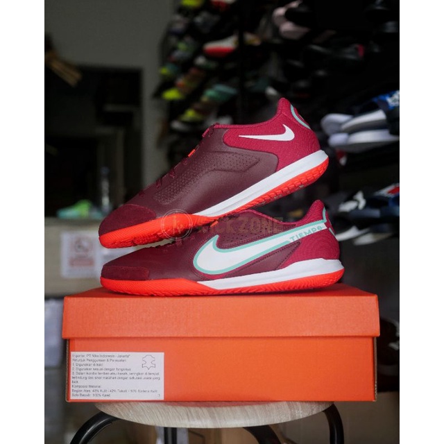 HOT SALE SEPATU FUTSAL NIKE LEGEND 9 ACADEMY IC - RED ORIGINAL BNIB - NIKE TIEMPO