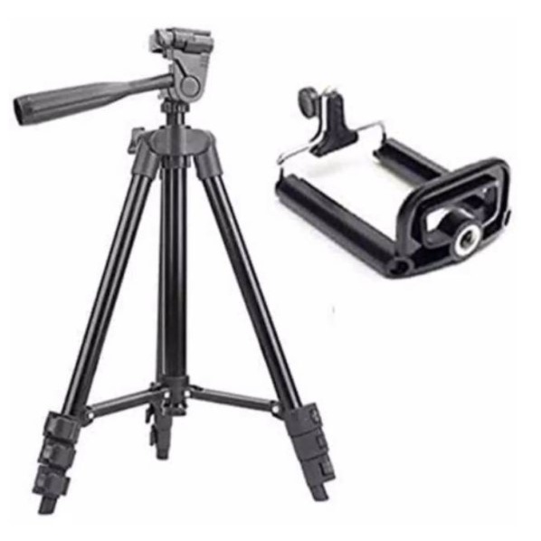 sale Tripod 3120  3210 FULL BLACK 1Meter  Holder U Berkualitas