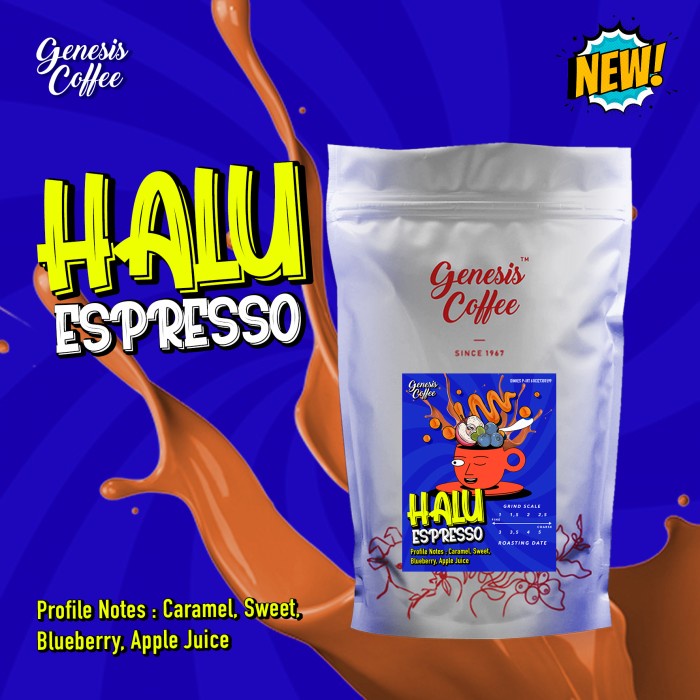 

(BISA COD) HALU ESPRESSO BLEND / FULL ARABICA - Biji, Genesis