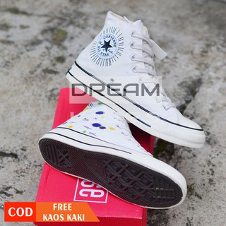  SEPATU  CONVERSE  70S HI MOTIF  COLOR BERCAK ZHANG YIKING 