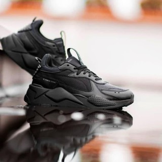 puma all black sneakers