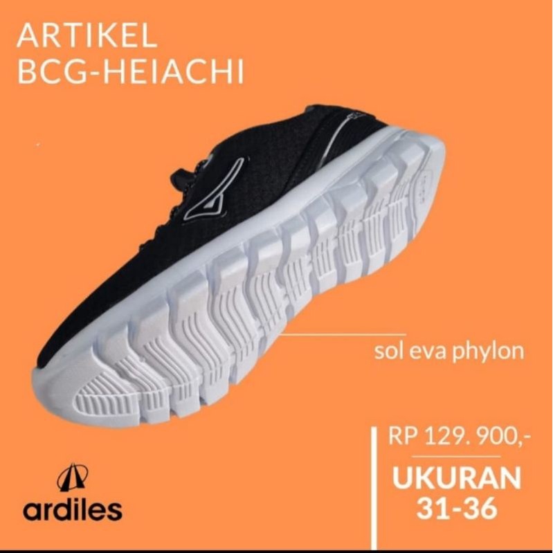 SEPATU SEKOLAH ANAK LAKI &amp; PEREMPUAN ARDILES HEIACHI / SEOWON ORIGINAL TERBARU PROMO MURAH