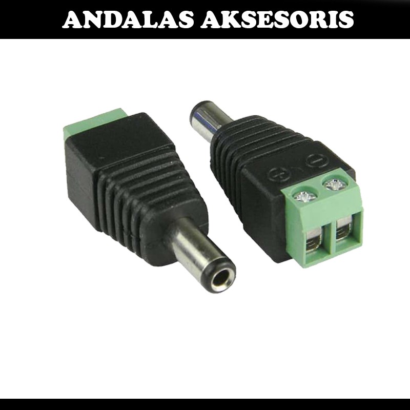 KONEKTOR JACK POWER DC MALE FEMALE JACK DC POWER CCTV