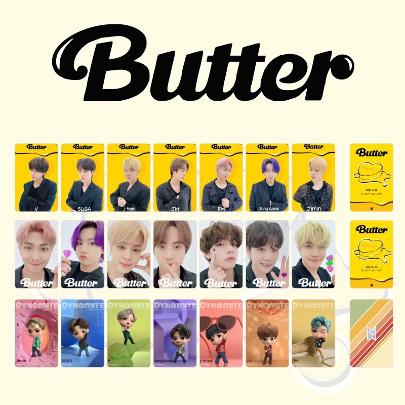 7pcs / Set Kartu Lomo Foto Kpop  Butter Untuk Fans