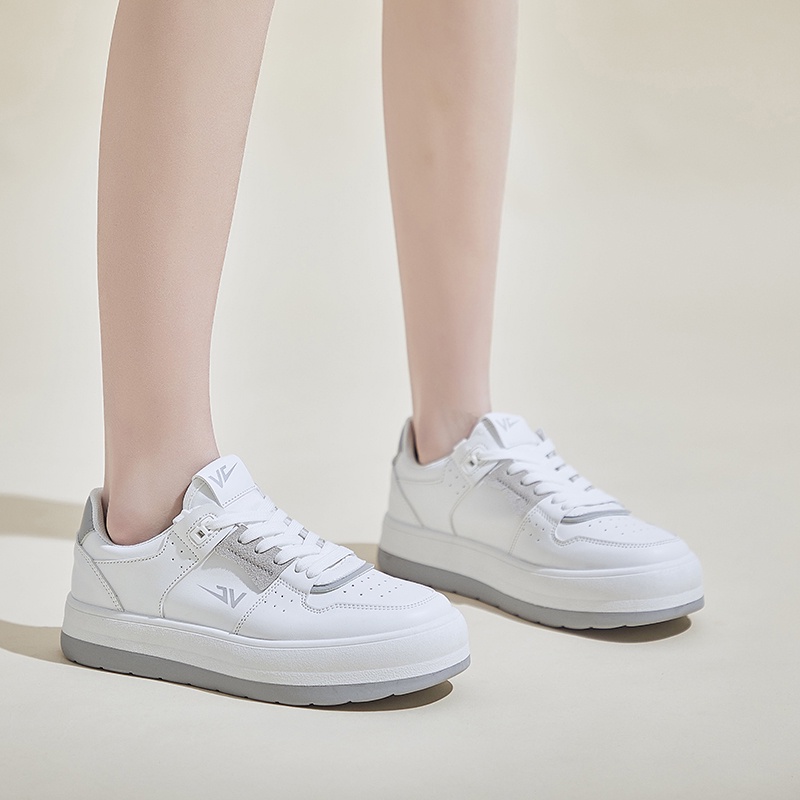 DENDEN.ID Sepatu Sneaker Putih Wanita Fashion Korea Sepatu Casual Kuliah Import