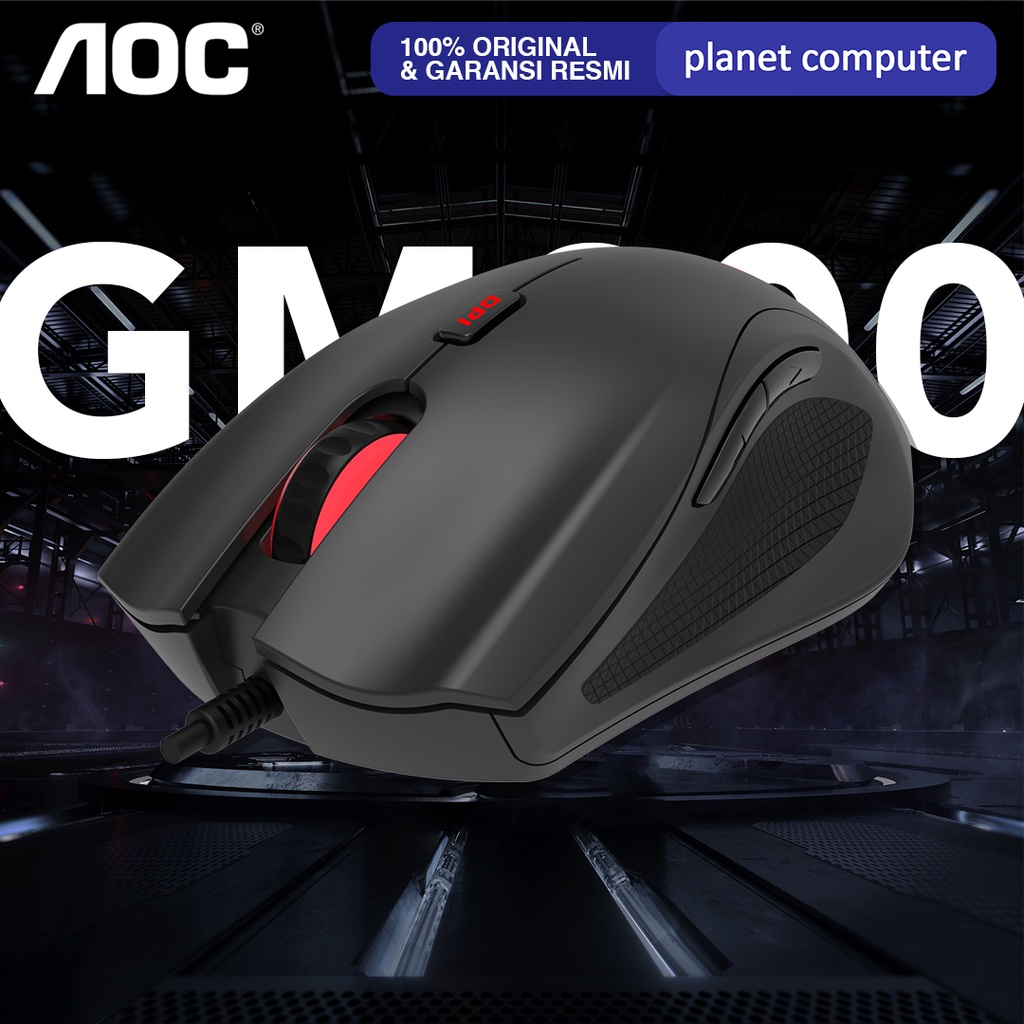 Mouse AOC GM200 Gaming DPI Optical Sensor RGB Lights