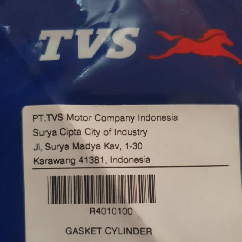 Packing Blok/bawah/kertas Dazz TVS ( gasket cyoinder )