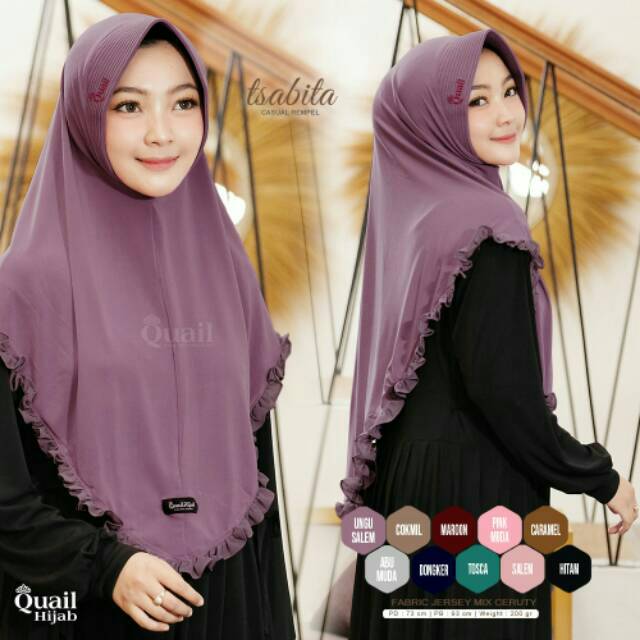 RESTOKK~ TSABITA HIJAB INSTAN ORIGINAL QUAIL HIJAB | HIJAB INSTAN RENDA REMPEL | HIJAB QUAIL | ORIGINAL TANGAN PERTAMA-6