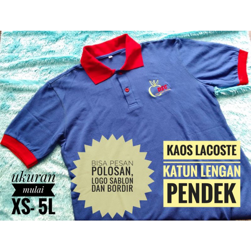 kaos Lacoste Katun Termurah