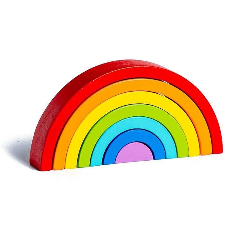 Diikamiiok Mainan Anak Montessori Rainbow Bridge Children Toy - QT07