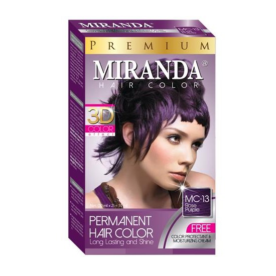 MIRANDA  MC-13 rose purpel hair color pewarna cat rambut natural