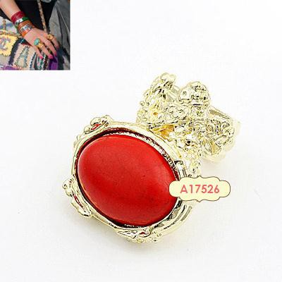 LRC Cincin Fashion Rhinestones Alloy Korean Rings