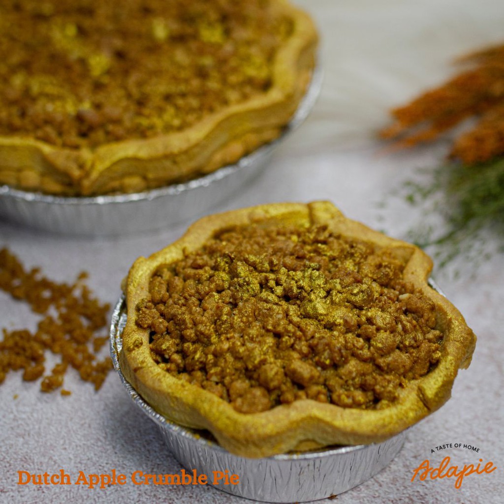 

DUTCH APPLE CRUMBLE PIE - FAMILY SIZE 18CM