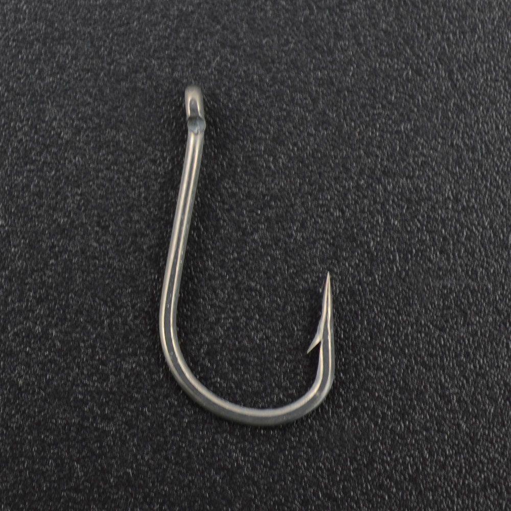 TOP 50pcs Pengait Ikan Gurame 8009ks Umpan Ikan Karbon Tinggi Aksesoris Memancing Fishooks Bermata