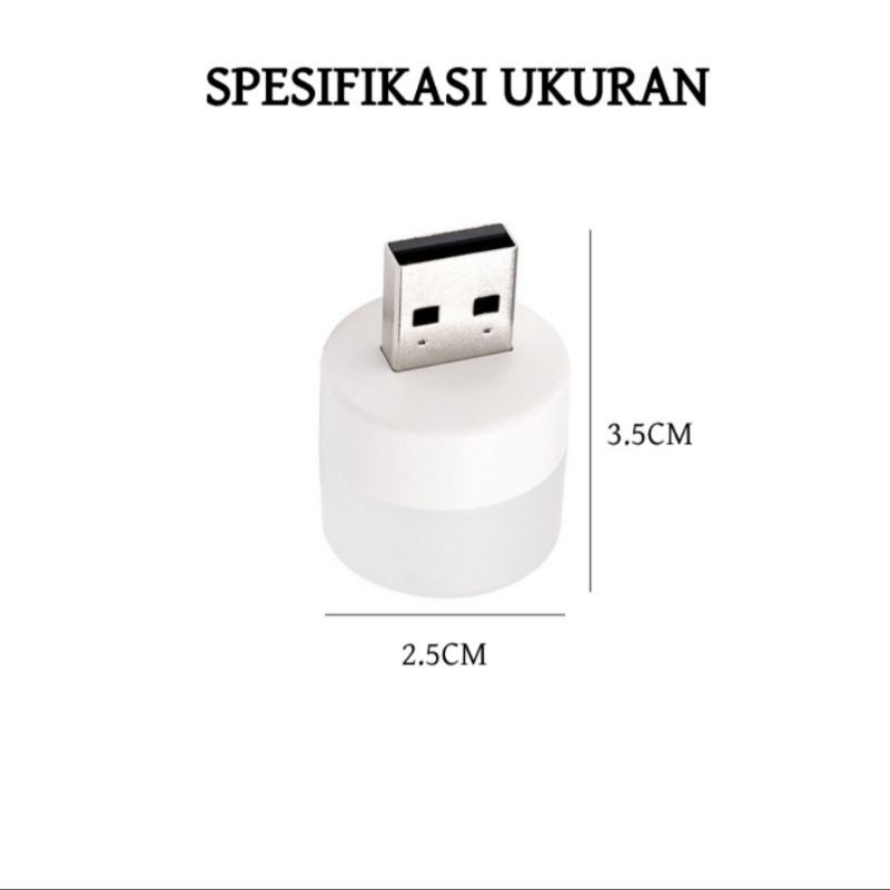 BOLA LAMPU MINI USB / LAMPU BACA MINI USB PRAKTIS DAN. MURAH