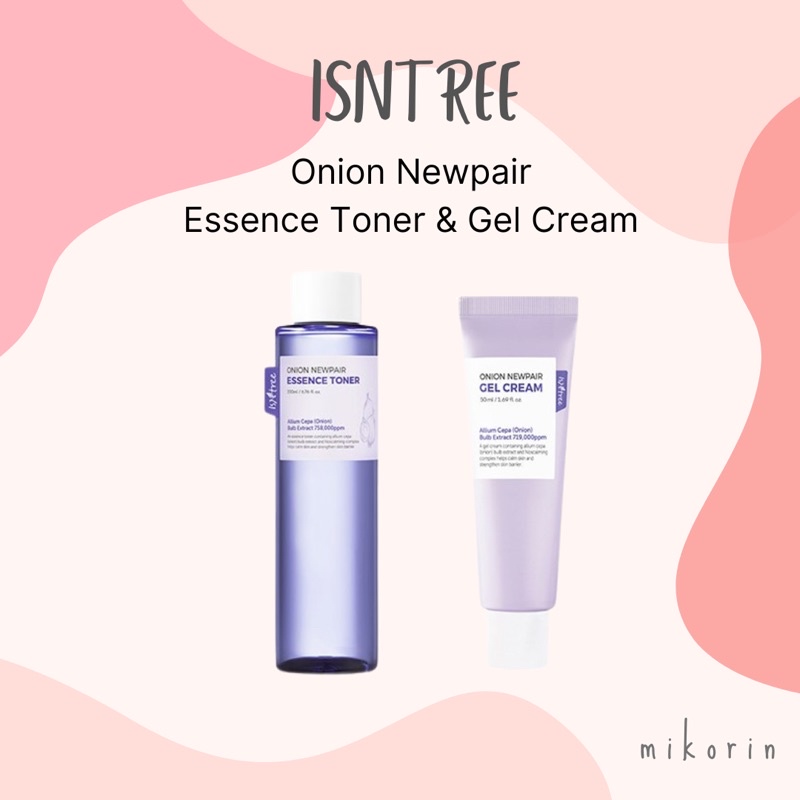 ISNTREE ONION NEWPAIR Essence Toner 200ml & Gel Cream 50ml