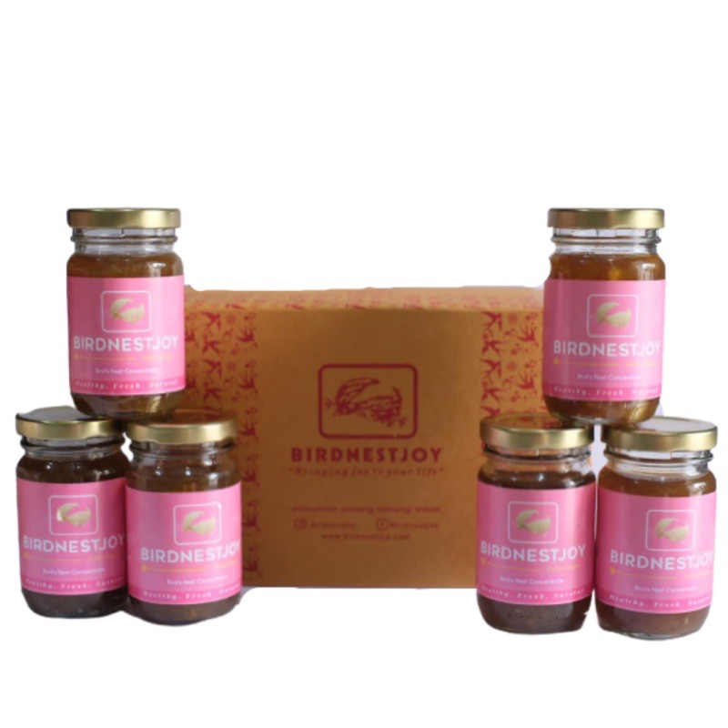 

1 Box Birdnestjoy Varian Palm sugar [ 100 ml isi 6 Botol ] Minuman Sarang Burung Walet Asli