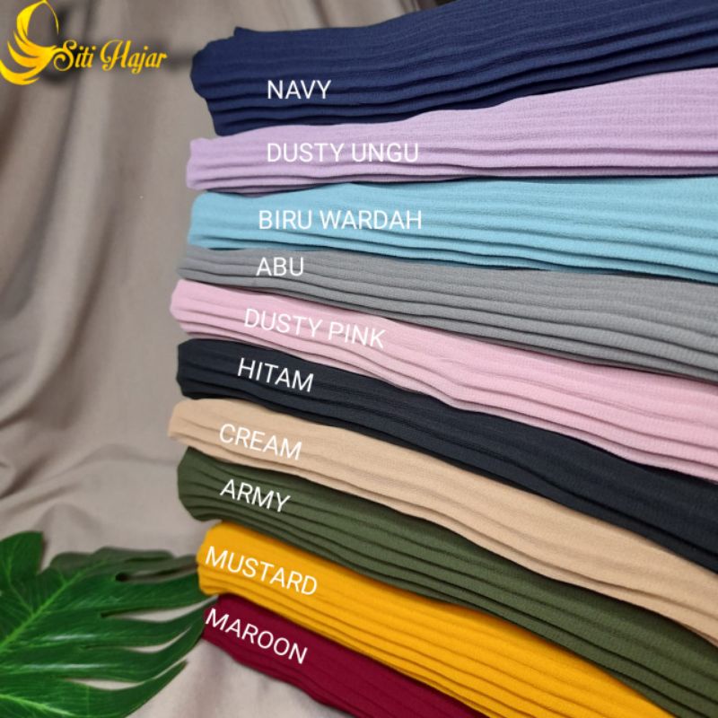 Hijab Bergo Plisket Tali