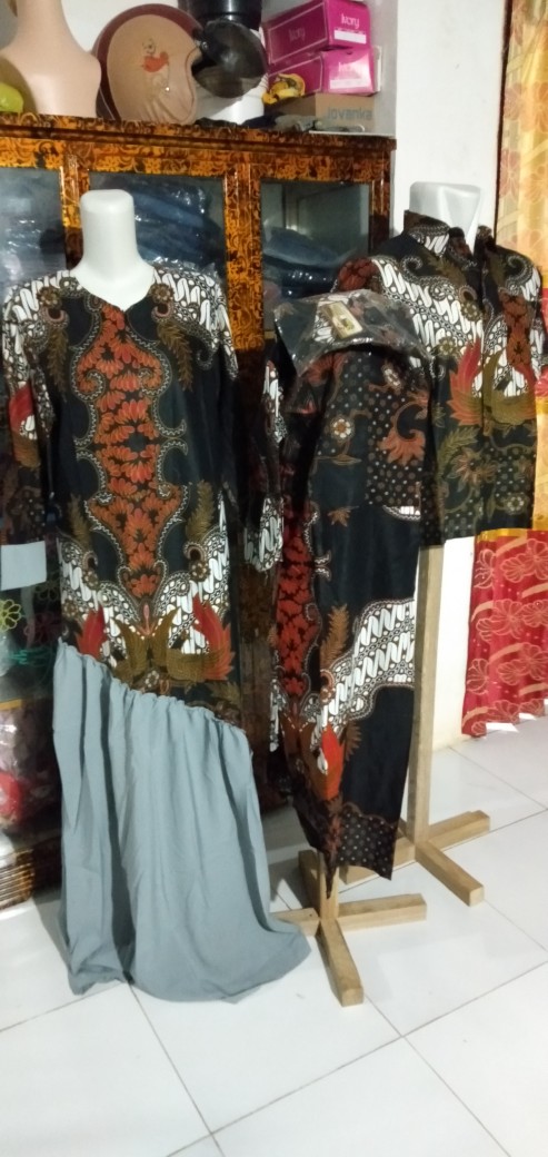 Batik Couple Keluarga Sania Ruffle Ori Ndoro Jowi Dnt Maisya