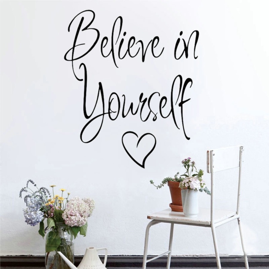 Wall Decal - Stiker Dinding &quot;BELIEVE IN YOURSELF&quot;