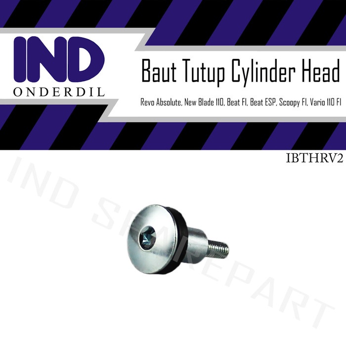 IND Onderdil Baut Tutup Cylinder-Silinder Head-Seal Scoopy FI