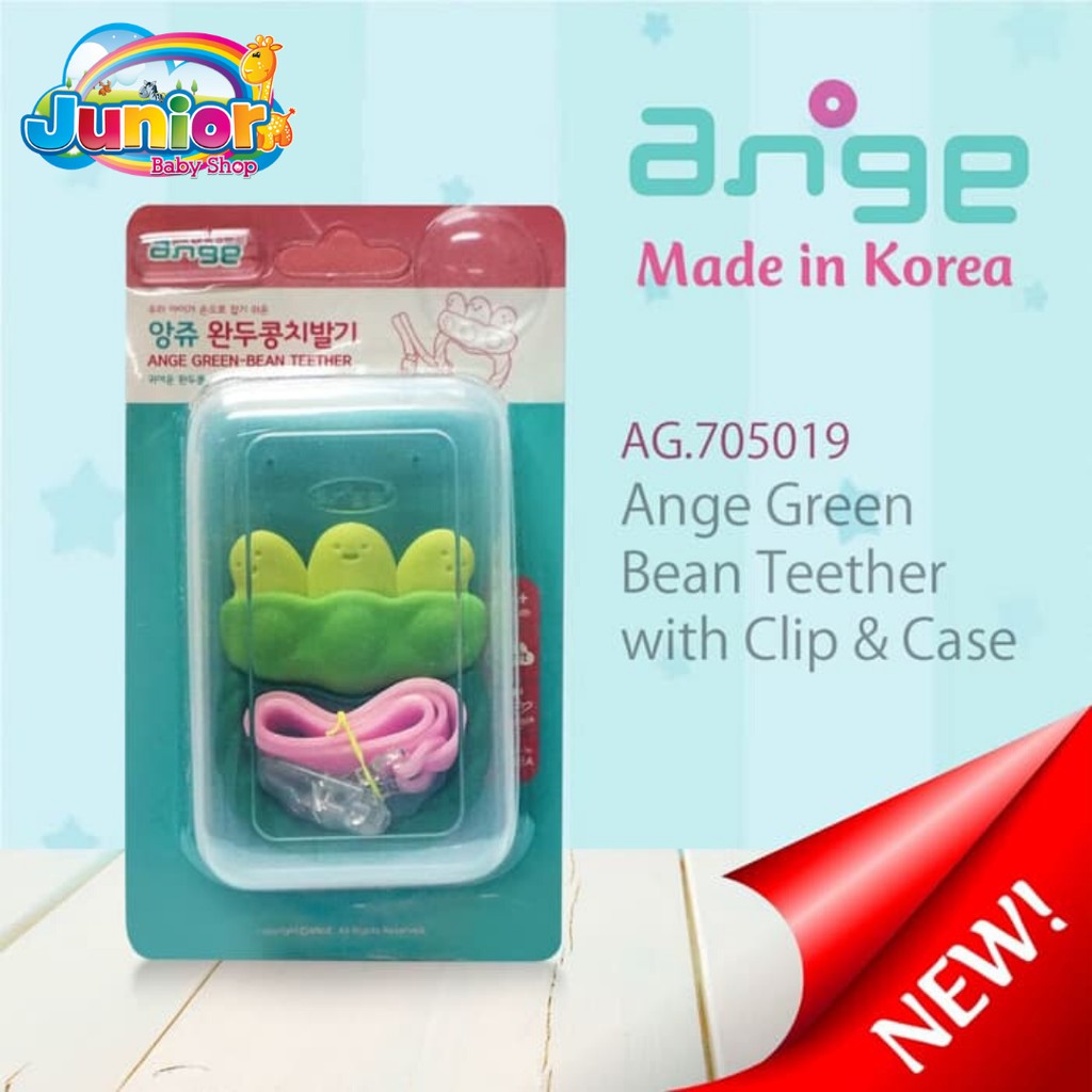 TERMURAH!! Ange Apple,Grape,Giraffe,Green Bean Teether With Case + Clip