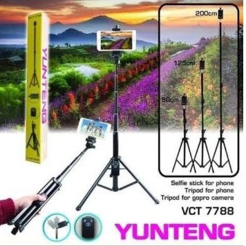 TRIPOD TONGSIS 2IN1 Plus REMOTE YUNTENG VCT-7788 2M VCT7788 2METER