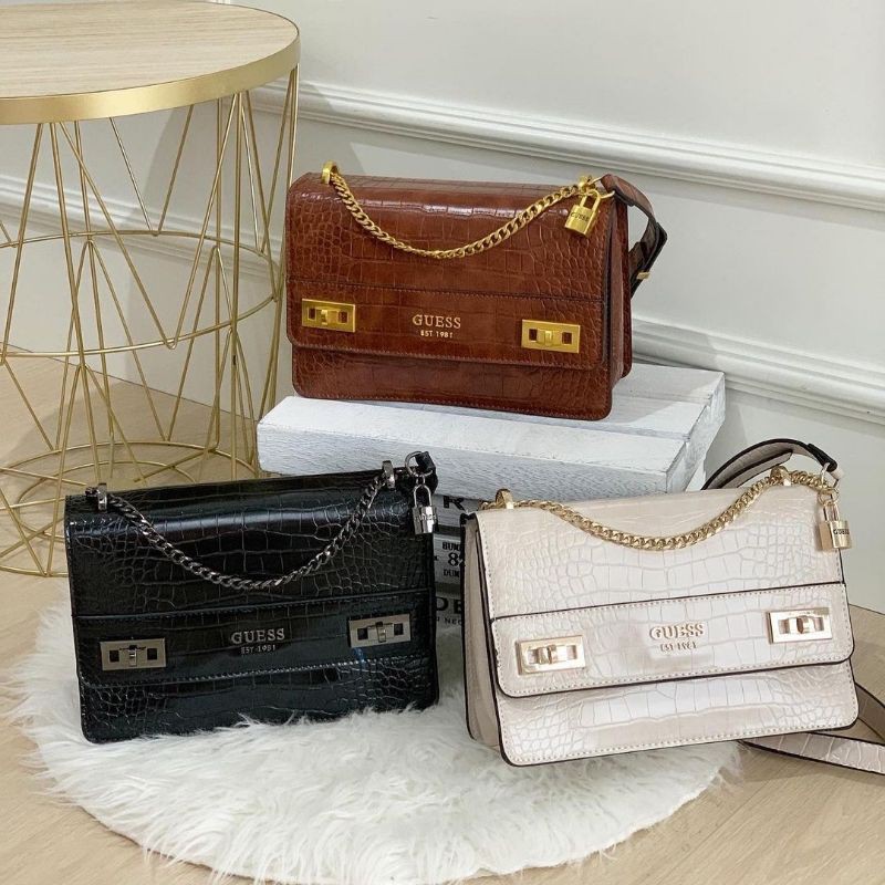 New Guess Croco Slingbag