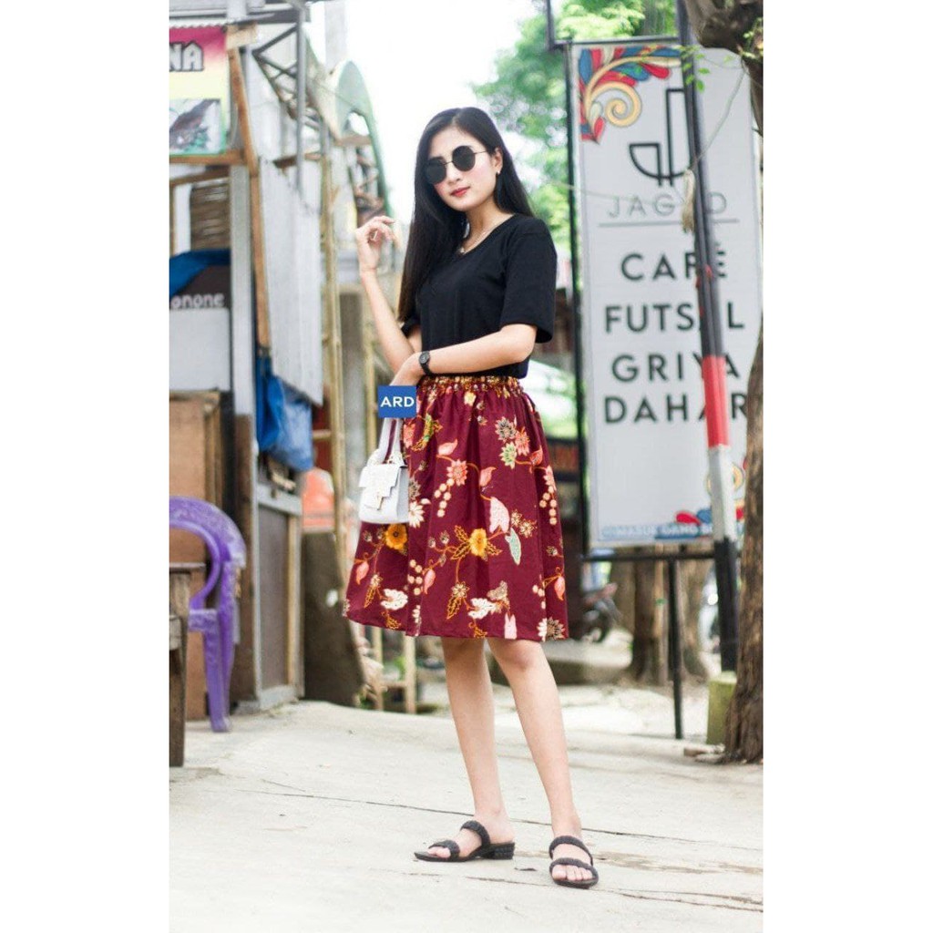 ROK PENDEK BATIK ROK WANITA ROK MINI