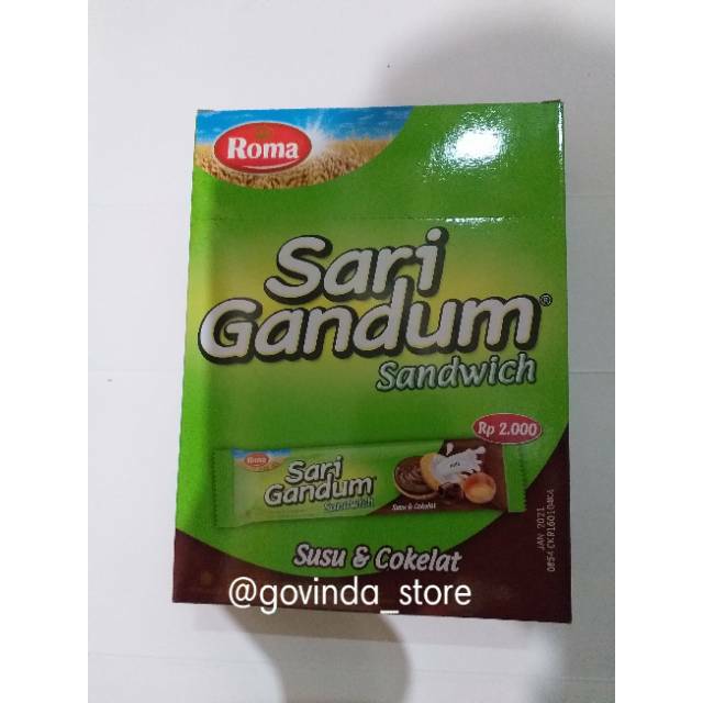 

BISKUIT GANDUM RASA SUSUDANCOKLAT SASET ISI 12PCS PER 1BOX