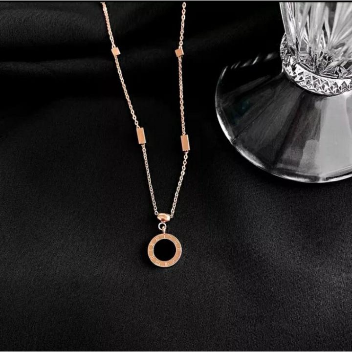 Kalung Bulgari Titanium Premium Gold /Emas Anti Karat