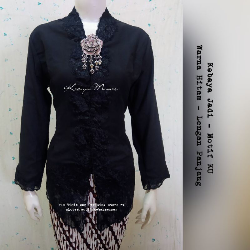 Kebaya Encim Bordir. Kebaya Encim Modern. Kebaya Encim Murah. Kebaya Bordir. KU. Kebaya Hitam