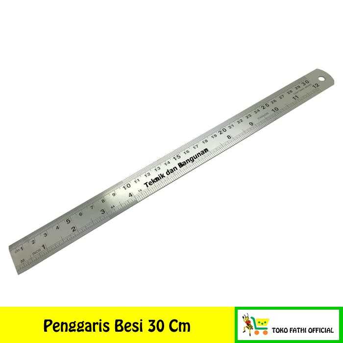 

Penggaris Besi Stainless / Mistar 30 Cm