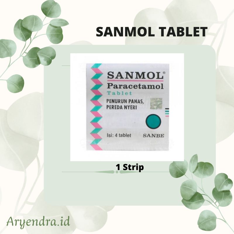 SANMOL TABLET - OBAT TURUN PANAS / STRIP