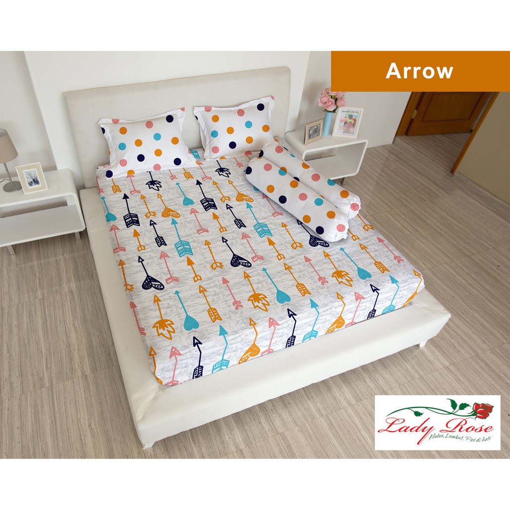 Lady Rose - Sprei Lady Rose King B2 180x200, Queen B2 160x200 cm - Arrow