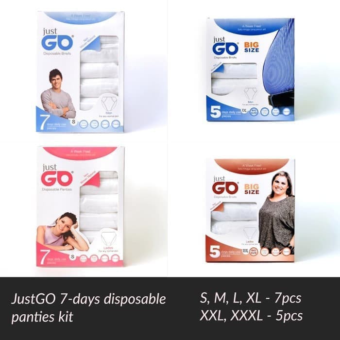  Celana  Dalam  CD Kertas  JUST GO DISPOSABLE PANTIES DAN 