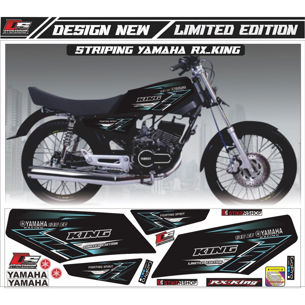 STRIPING RX KING VARIASI/STRIPING RX KING VARIASI SIMPLE/MODIFIKASI RX KING WARNA TOSKA