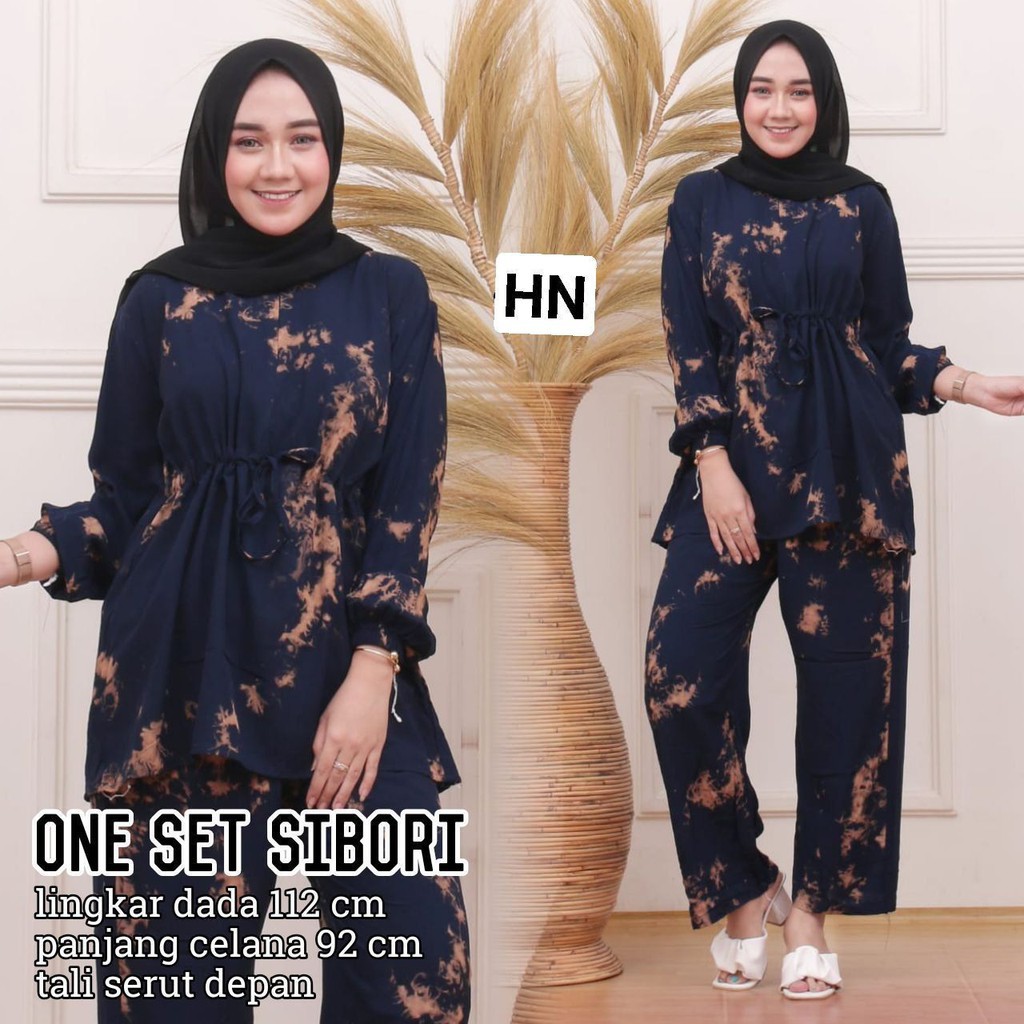 ONE SET / SETELAN TIEDYE LENGAN PANJANG