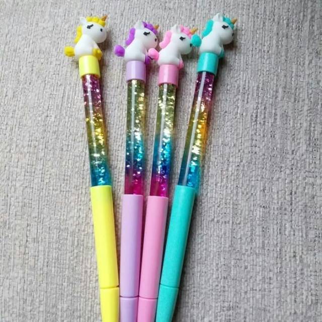 

Pulpen Gel Glitter Unicorn isi 12 pcs