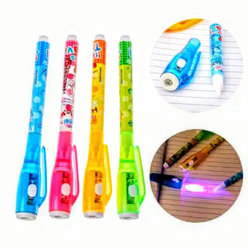 1 pcs pulpen contek nyala/pulpen lampu